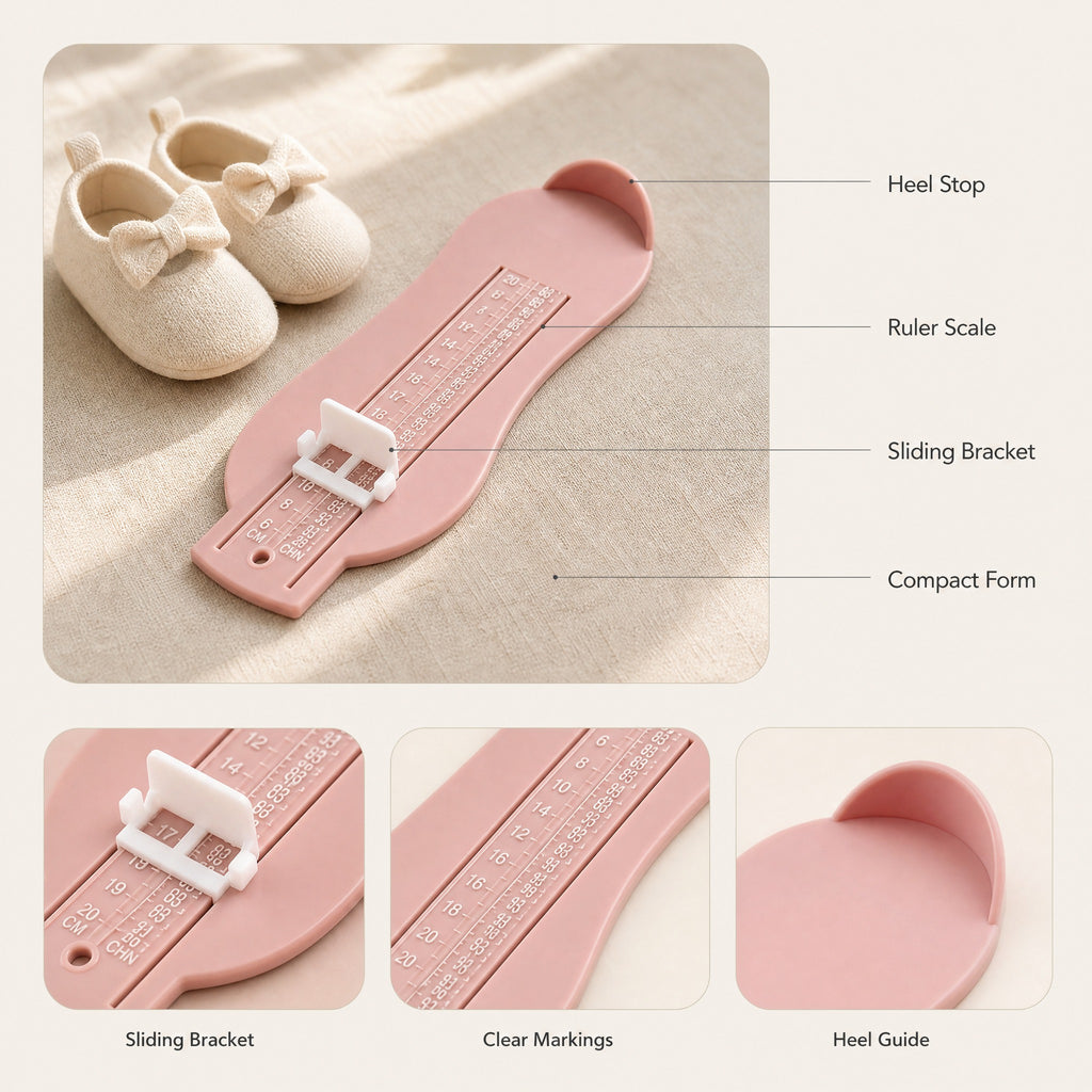Baby Foot Measure Tool – Kids Shoe Size Ruler for Toddler Boys and Girls