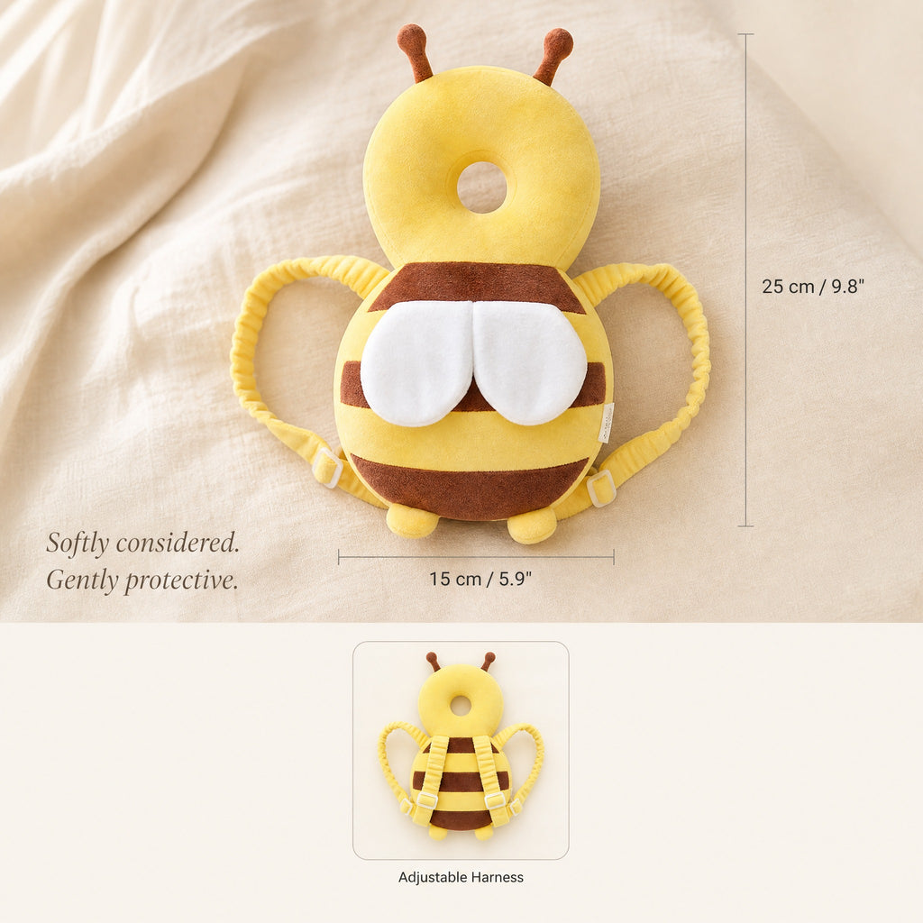 Baby Head Protection Pillow – Bee Backpack Cushion for Crawling and Walking