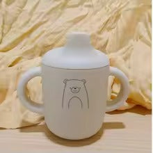 Personalized Silicone Sippy Cup – Custom Name Baby Toddler Training Cup