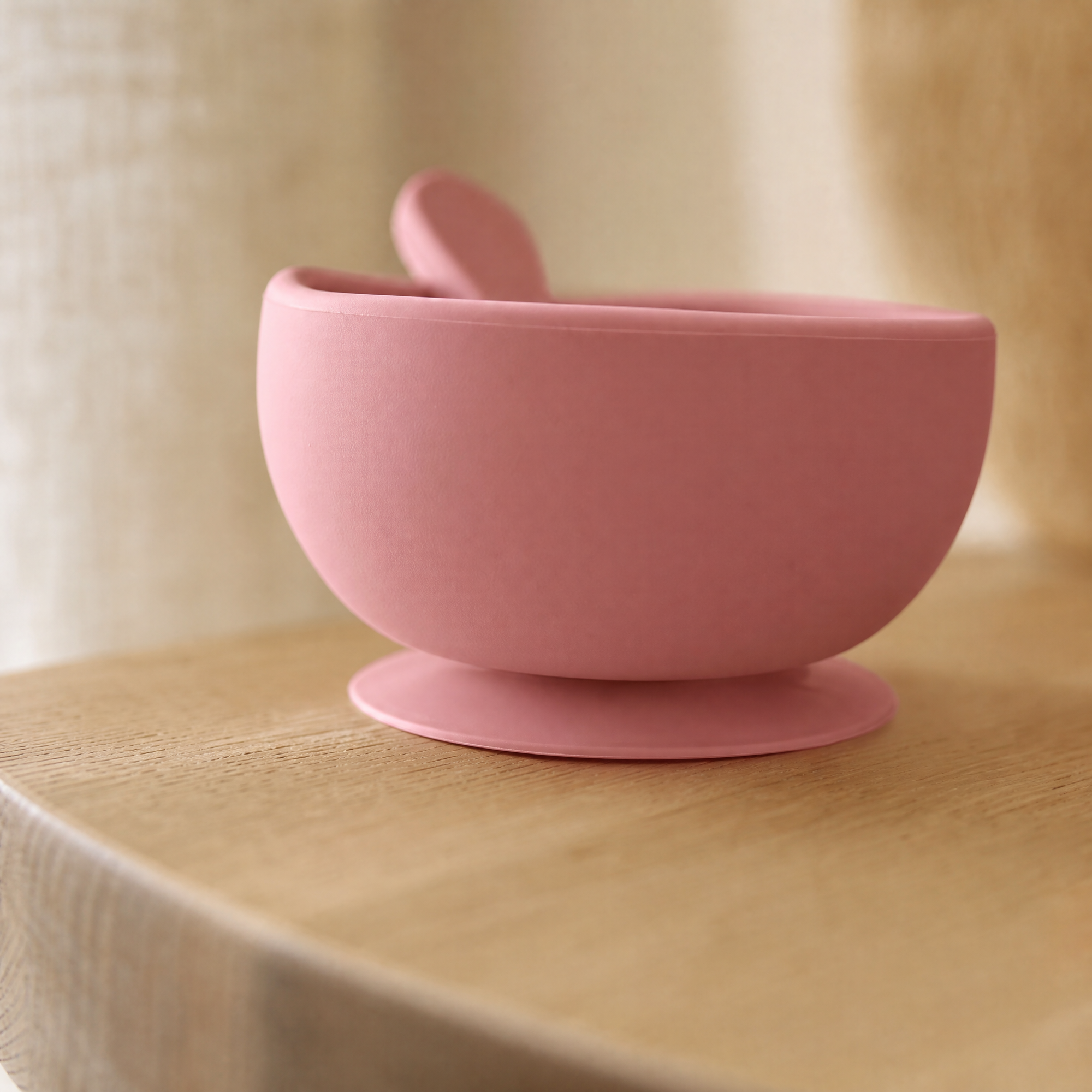 Silicone Suction Bowl and Spoon Set – Baby Weaning Feeding Tableware