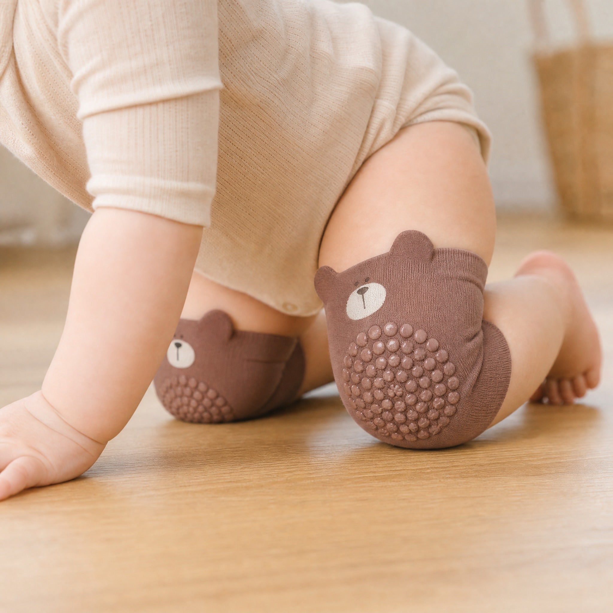 Baby Knee Pads – Anti-Slip Crawling Protectors, Soft Cartoon Nursery Essentials