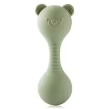 Silicone Bear Rattle – Baby Teether Toy for Newborns, Sensory Gift 0–12 Months