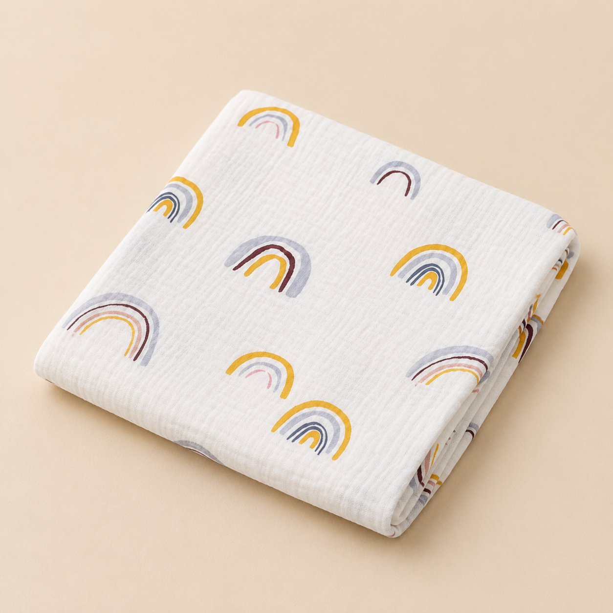 Muslin Baby Blanket – Cotton Swaddle Wrap, Newborn Receiving Blanket, Nursery Bedding