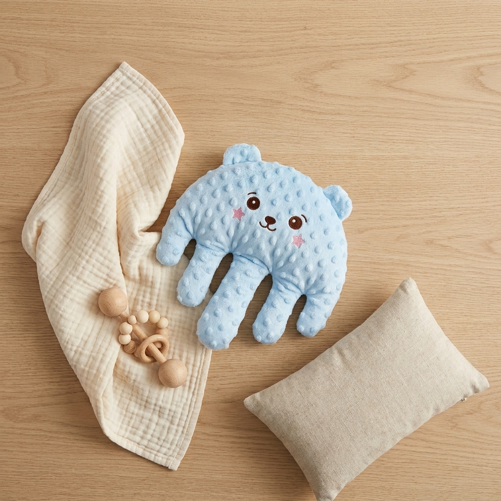 Baby Sleep Aid Palm Pillow – Vibrating Soothing Toy with Remote, 3 Modes, Newborn