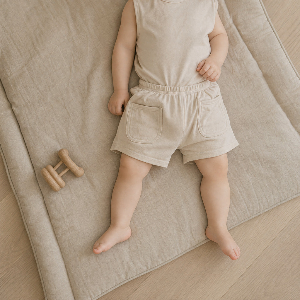 Baby Vest Shorts Set – Casual Cotton Homewear for Newborn Boys Girls