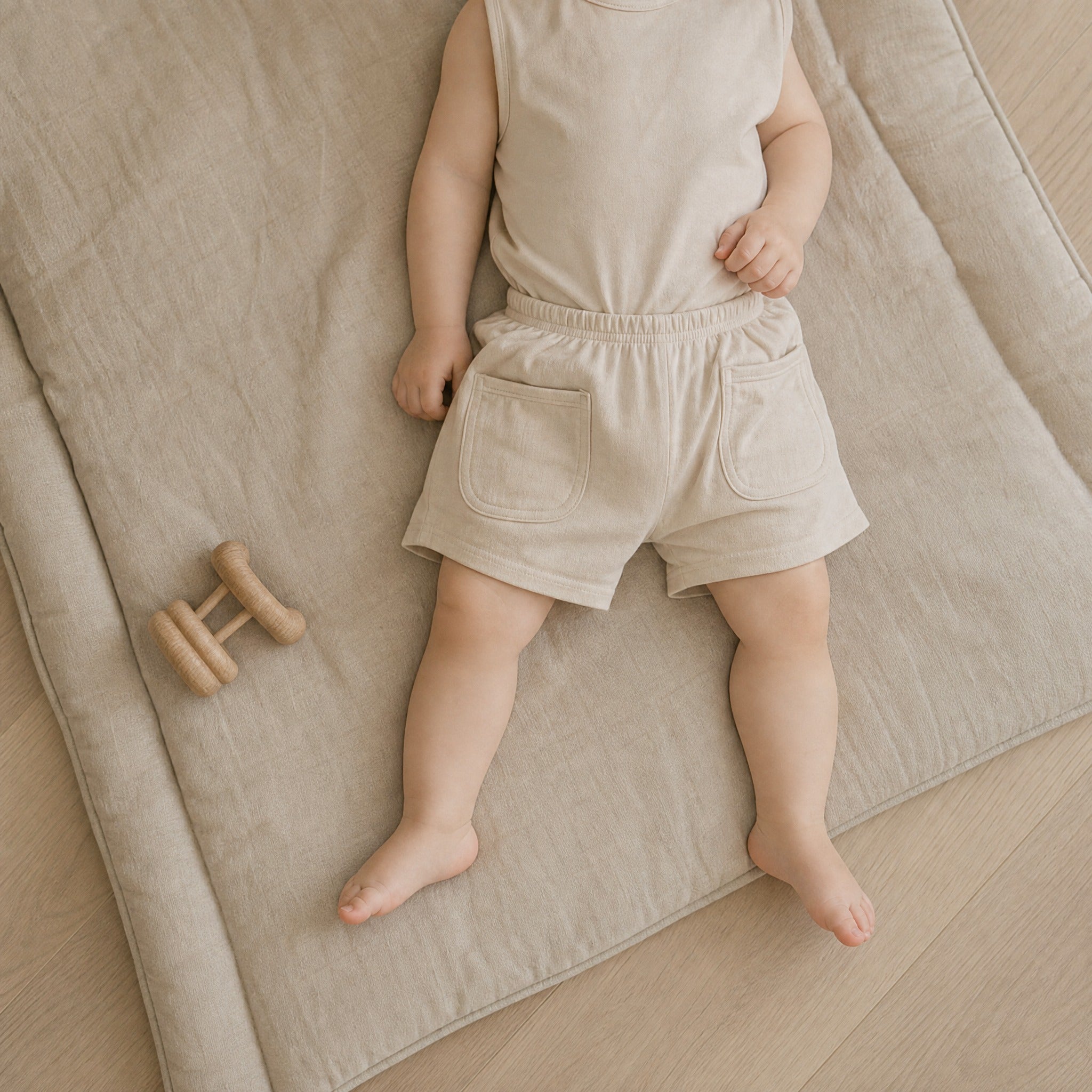 Baby Vest Shorts Set – Casual Cotton Homewear for Newborn Boys Girls