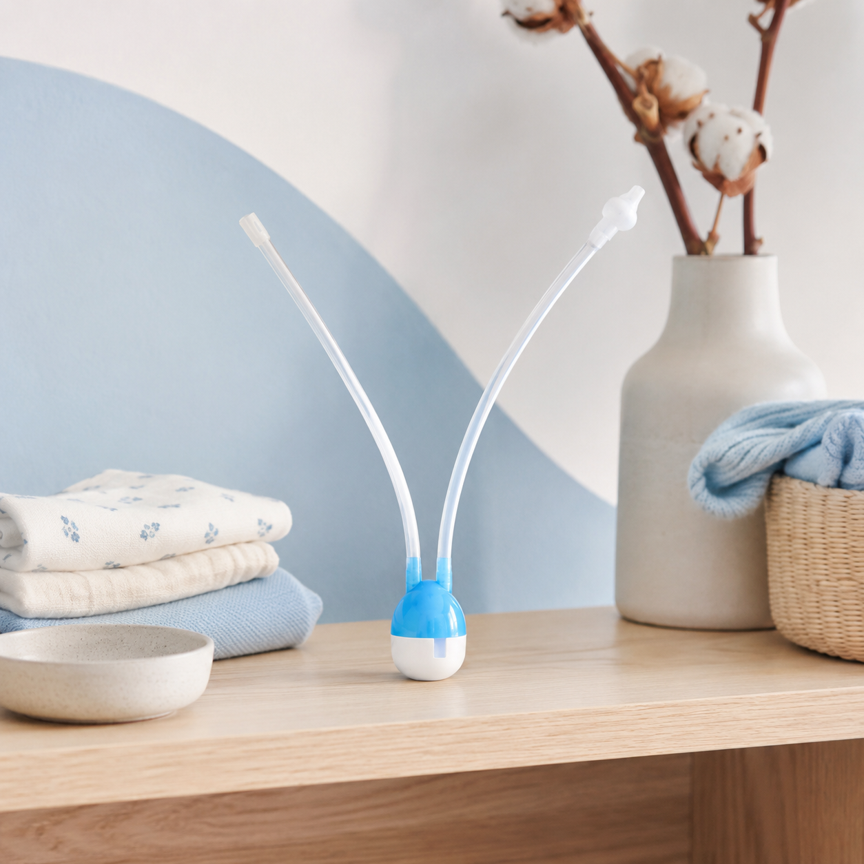 Baby Nasal Aspirator – Gentle Silicone Nose Cleaner for Newborns, Travel Health Essential