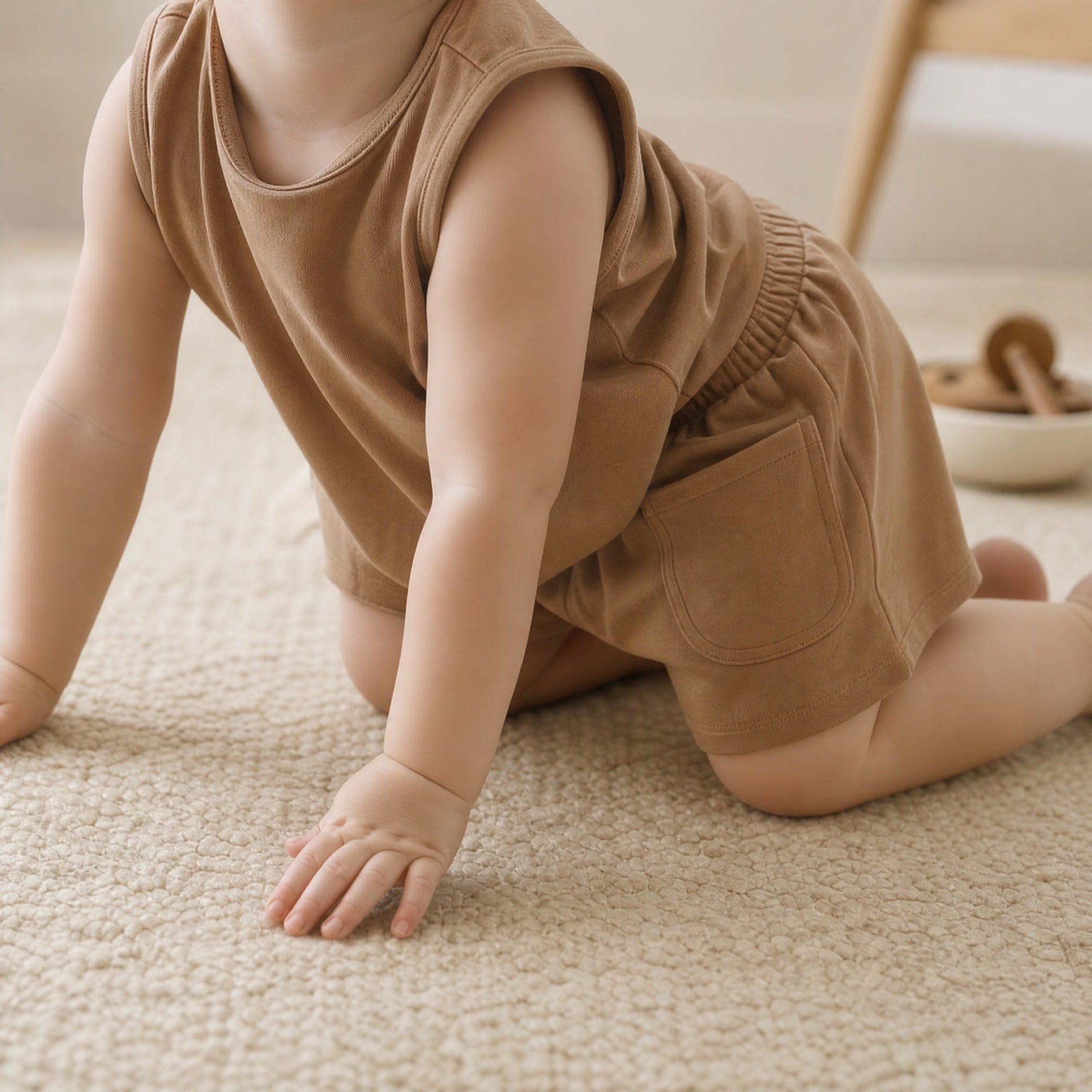 Baby Vest Shorts Set – Casual Cotton Homewear for Newborn Boys Girls