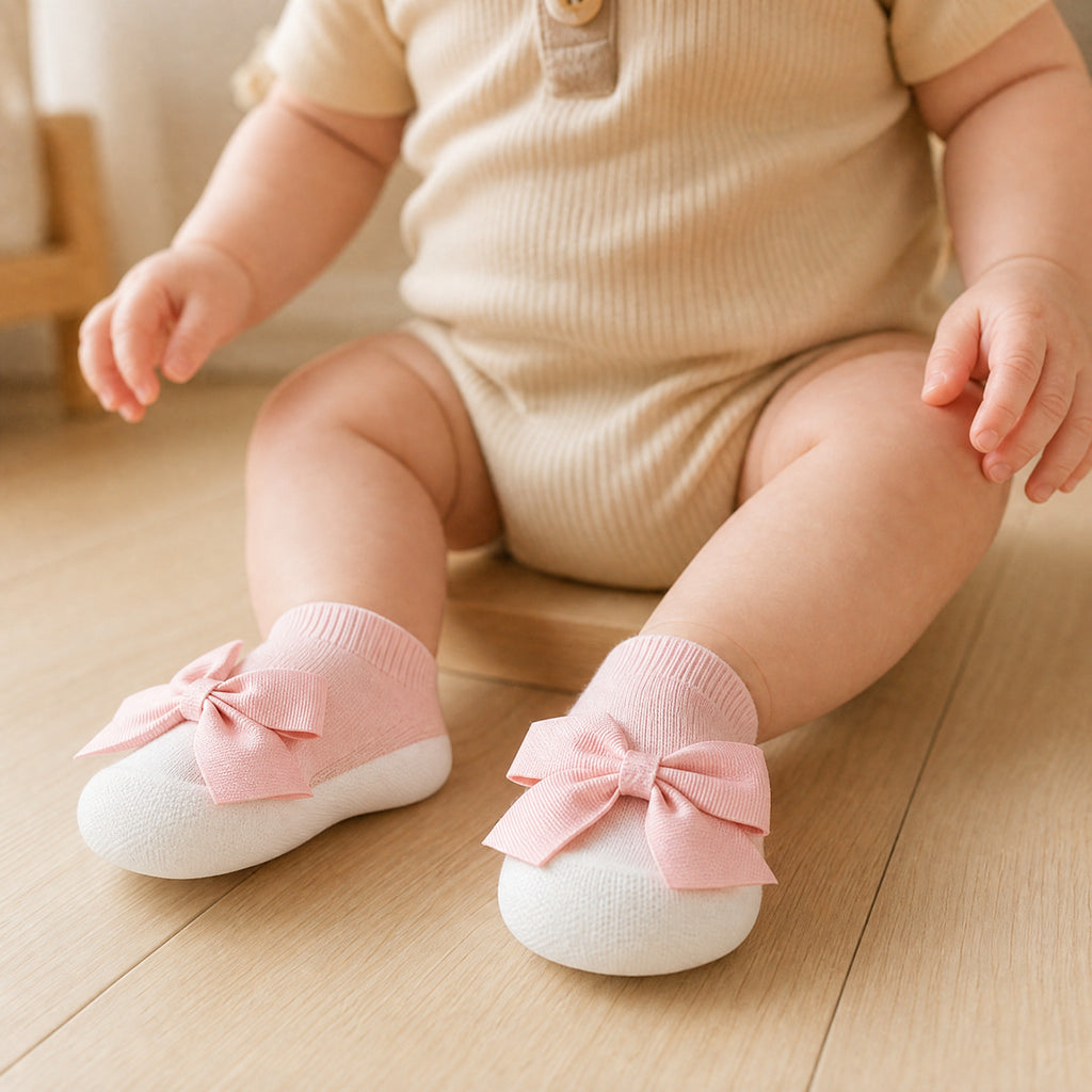 Baby Sock Shoes – Soft Sole Toddler Floor Shoes Infant First Walker Booties
