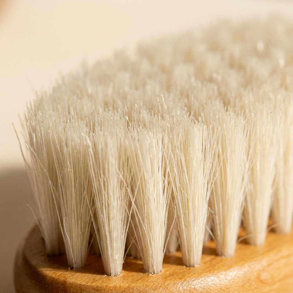 Baby Hair Brush – Soft Bristle Wooden Handle Newborn Hairbrush Nursery Grooming
