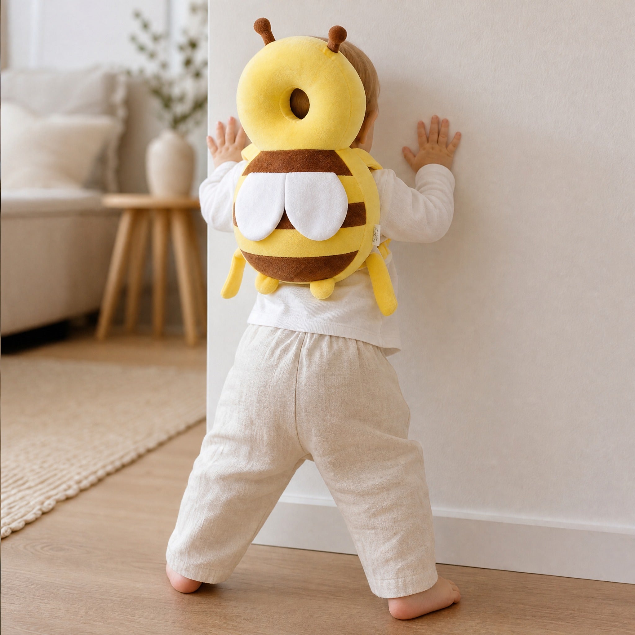 Baby Head Protection Pillow – Bee Backpack Cushion for Crawling and Walking
