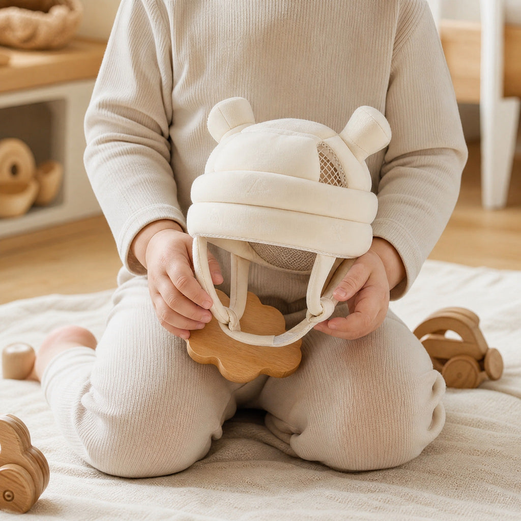 Baby Head Protection Hat – Anti-Fall Safety Helmet for Walking, Breathable, 360
