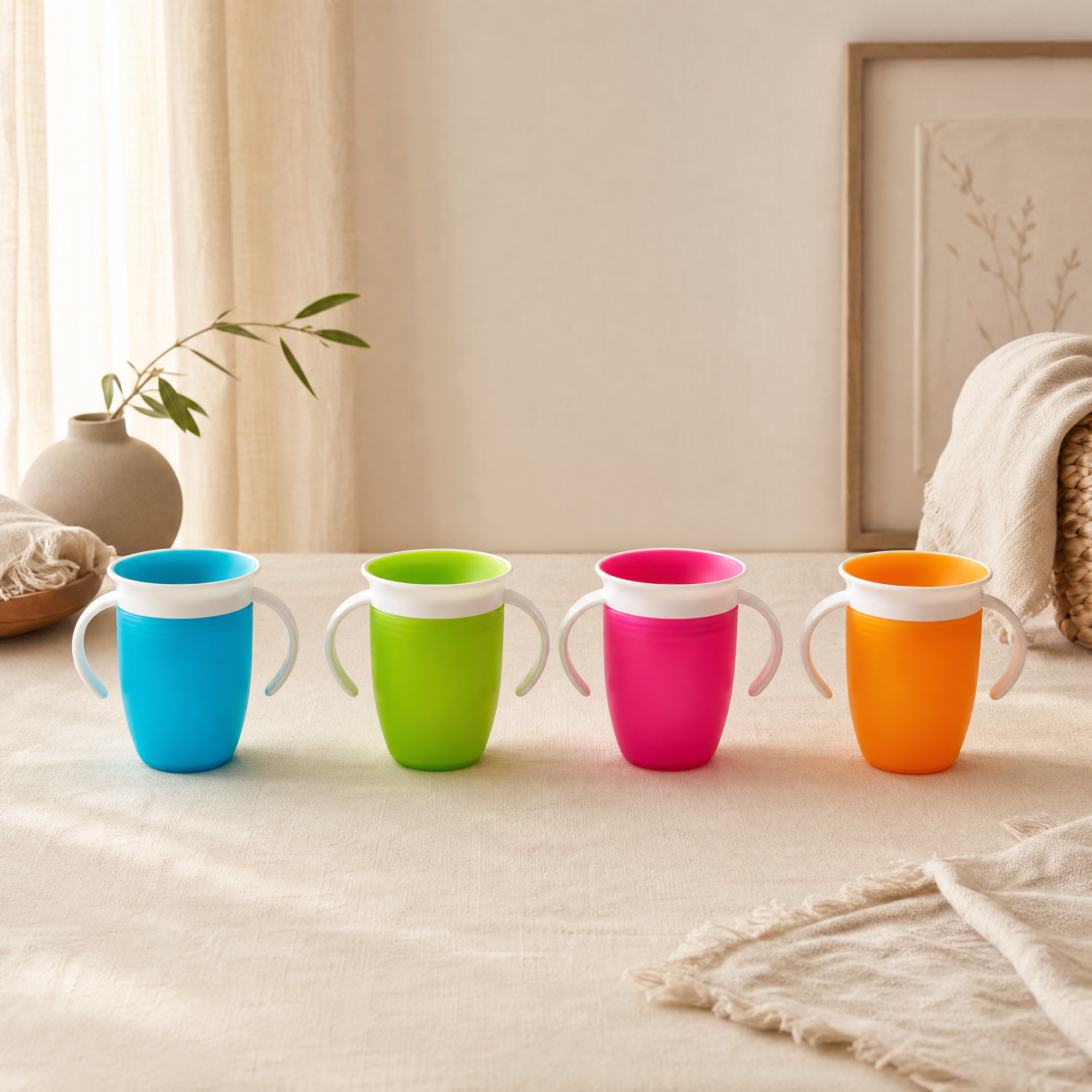 360 Baby Sippy Cup – Leakproof Double Handle Toddler Training Drinking Cup
