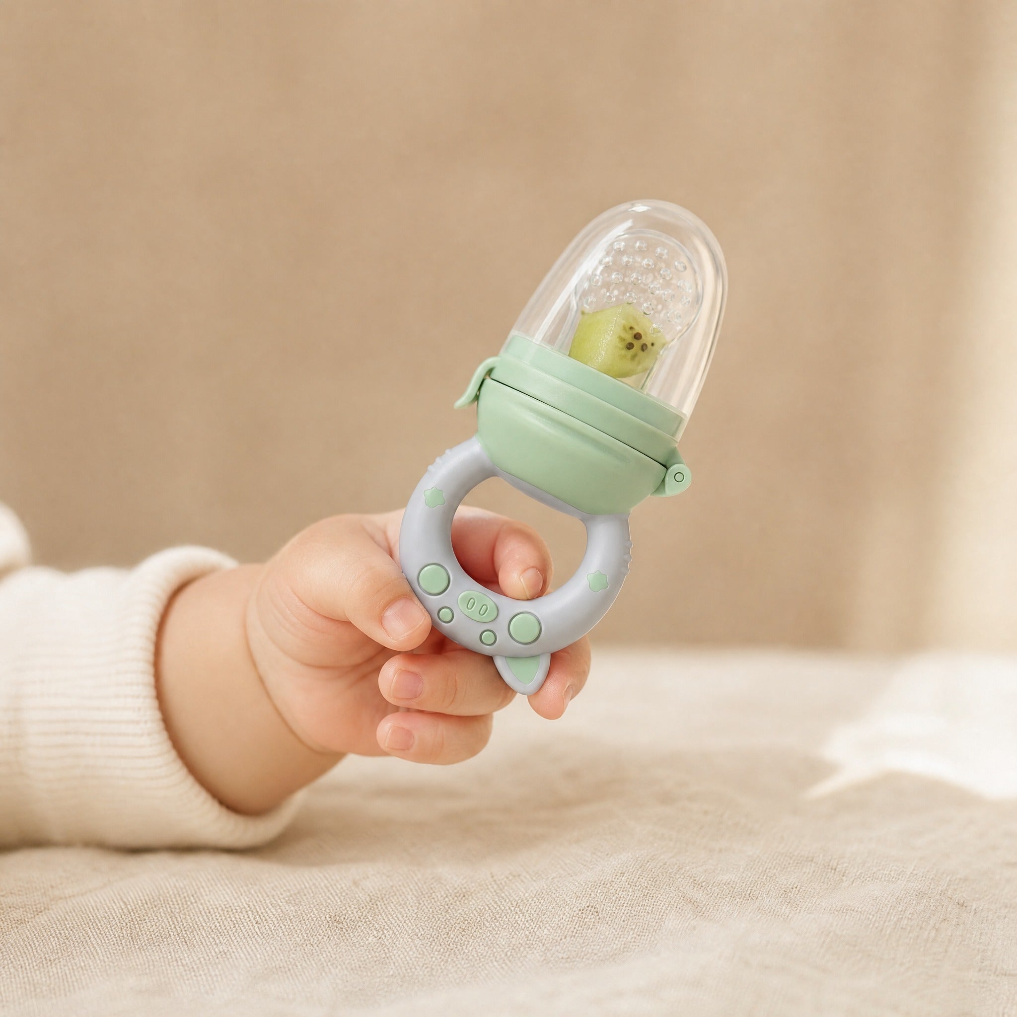 Silicone Baby Fruit Feeder Pacifier – Teething Toy Set for Infants 6–36 Months