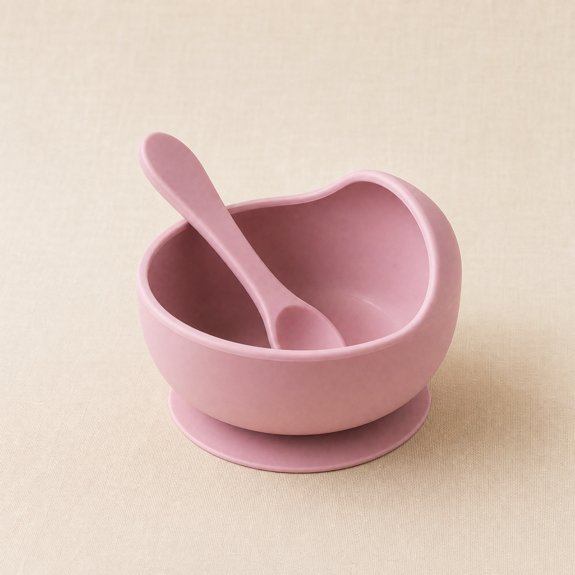 Silicone Suction Bowl and Spoon Set – Baby Weaning Feeding Tableware