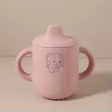 Personalized Silicone Sippy Cup – Custom Name Baby Toddler Training Cup