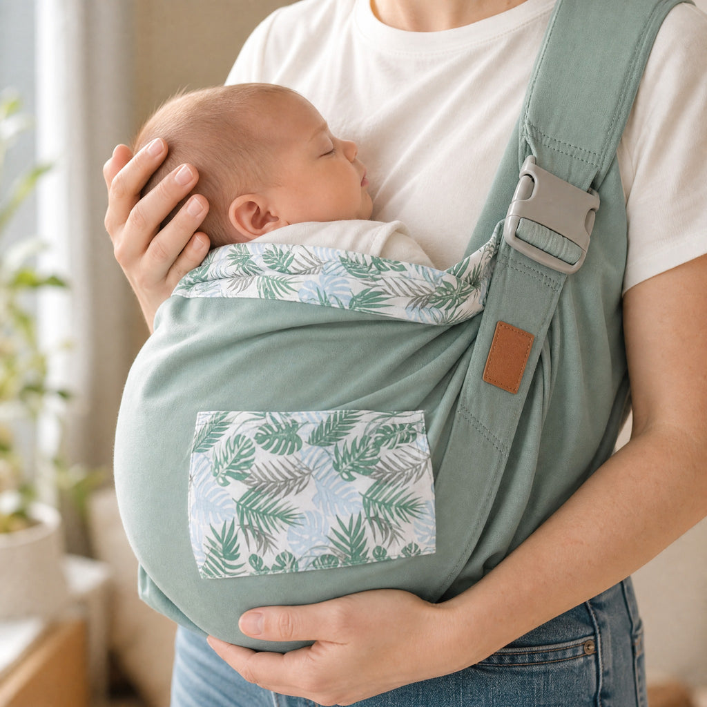 Baby Wrap Sling Carrier – Newborn Nursing Cover Dual Use Infant Carrier 0–36M