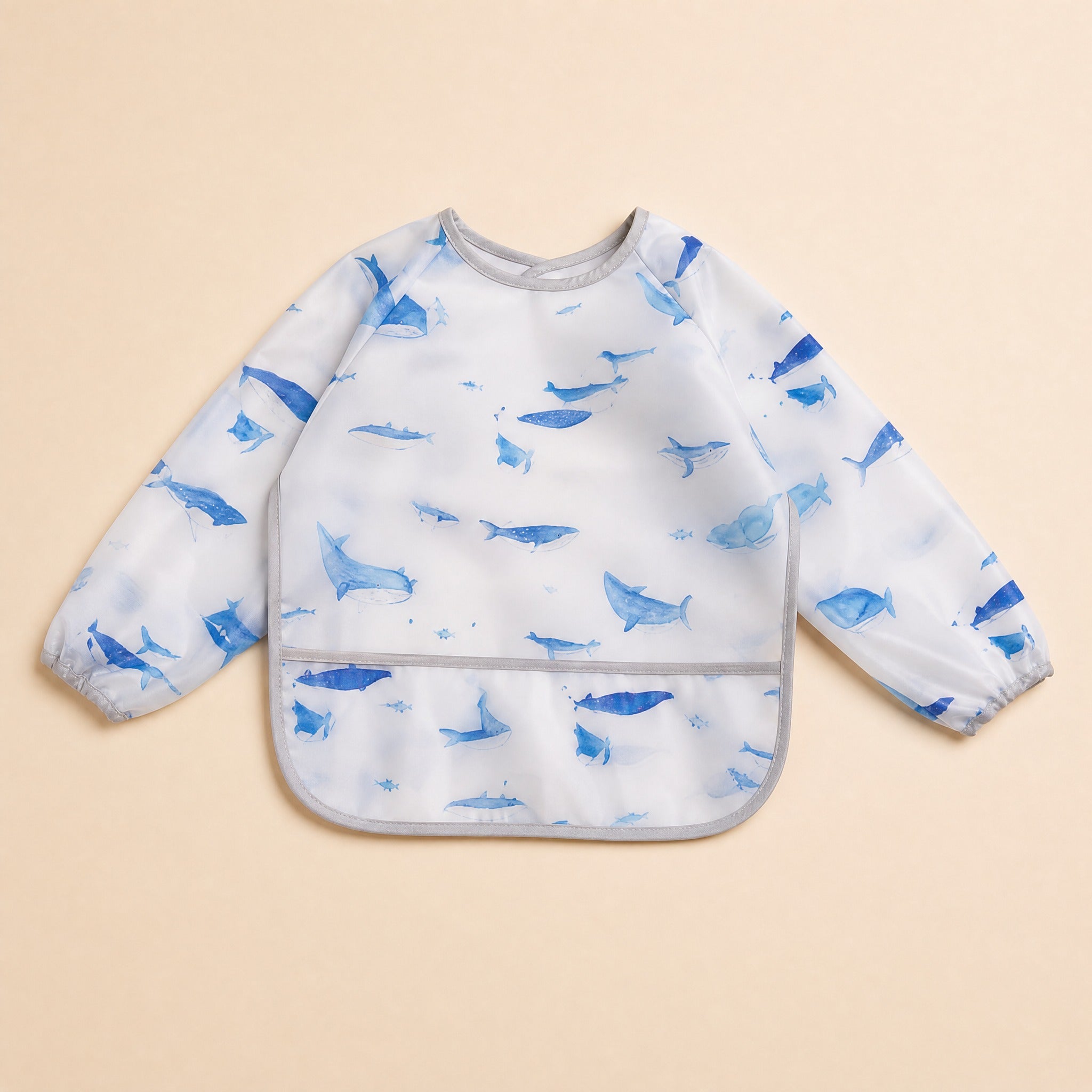 Long Sleeve Baby Bib – Waterproof Feeding Coverall, Washable, Easy Clean