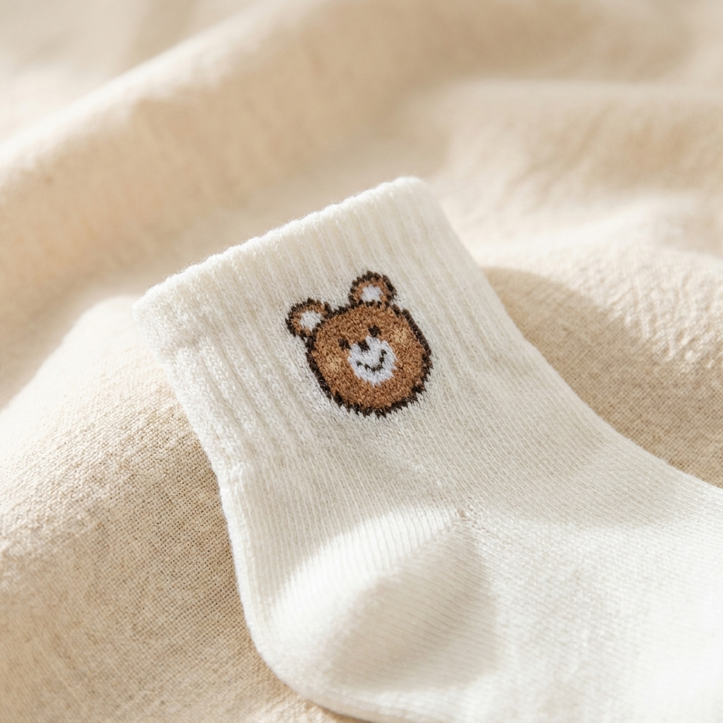 Bear Ankle Socks 10 Pack – Neutral Kids Socks Baby Toddler Boy Girl Gift Set