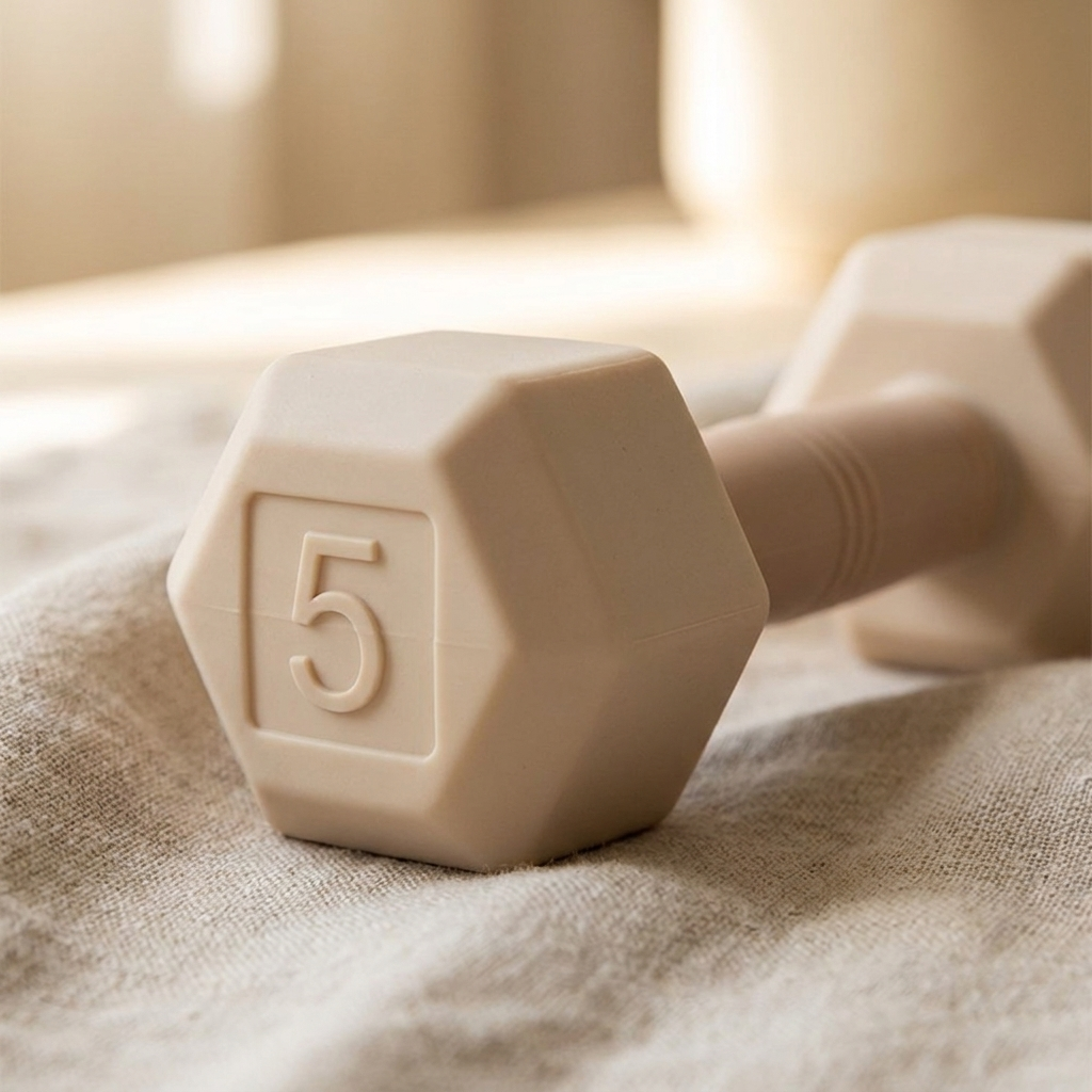 Baby Dumbbell Rattle Teether – Silicone BPA Free Newborn Toy Infant Gift