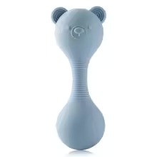 Silicone Bear Rattle – Baby Teether Toy for Newborns, Sensory Gift 0–12 Months
