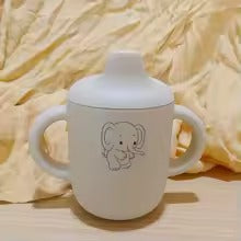 Personalized Silicone Sippy Cup – Custom Name Baby Toddler Training Cup