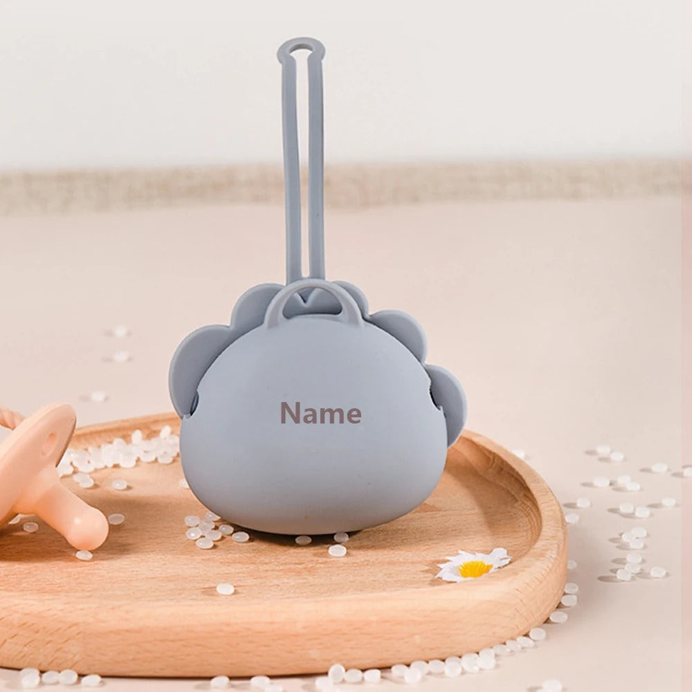 Bear Pacifier Case – Personalised Storage Pouch Custom Name Engraving Baby Gift