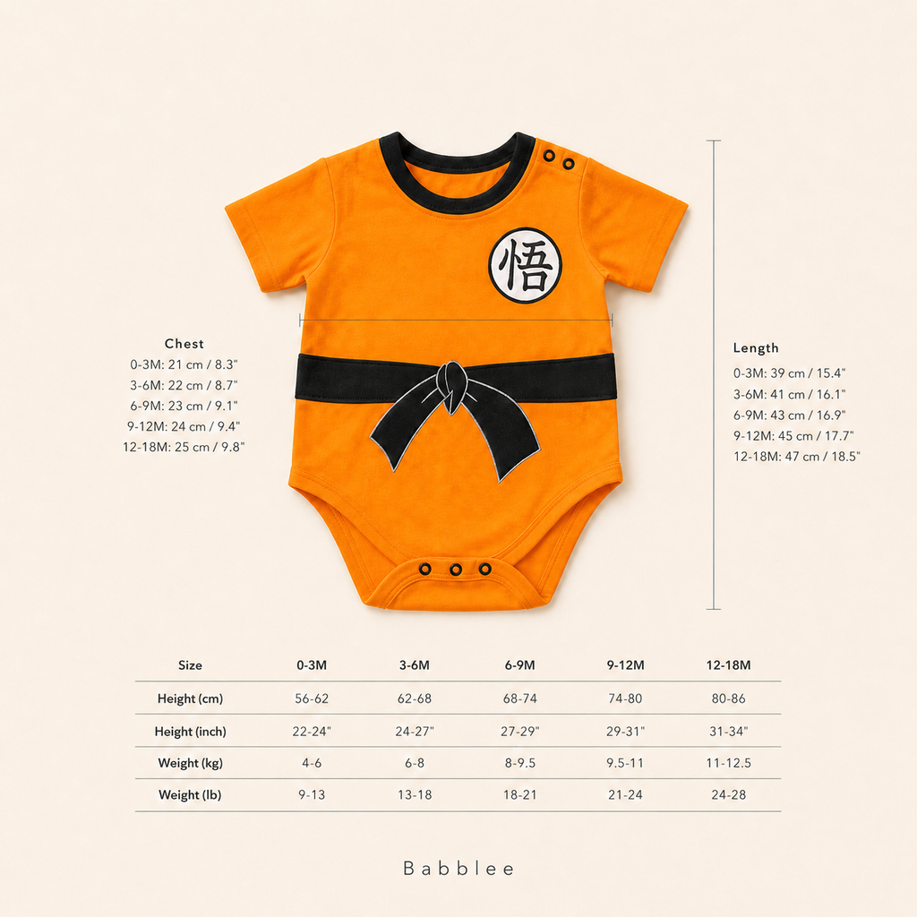Anime Cosplay Baby Romper – Newborn Onesie Jumpsuit for Boys and Girls 0–18M