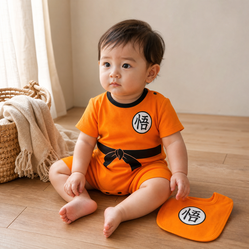 Anime Cosplay Baby Romper – Newborn Onesie Jumpsuit for Boys and Girls 0–18M