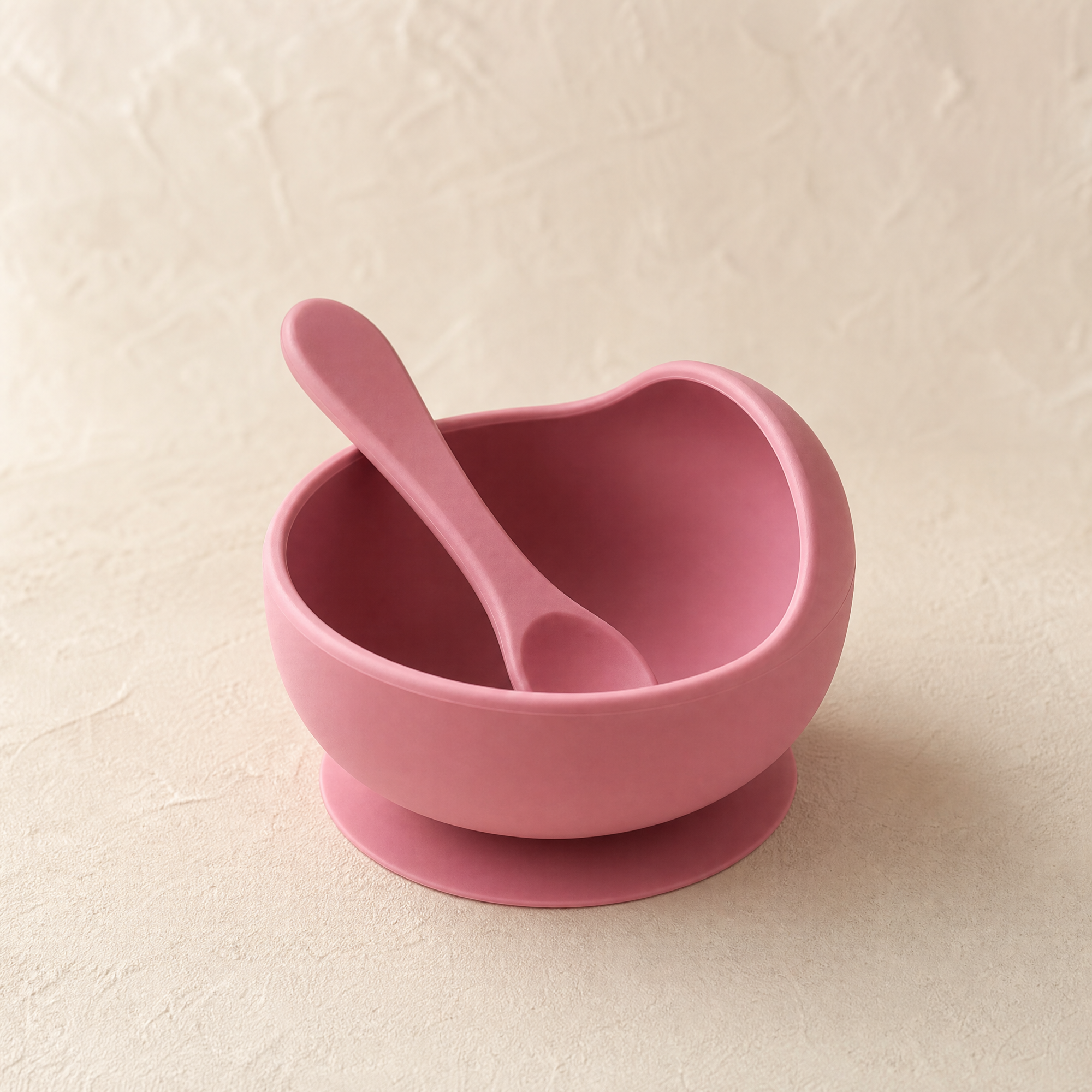 Silicone Suction Bowl and Spoon Set – Baby Weaning Feeding Tableware