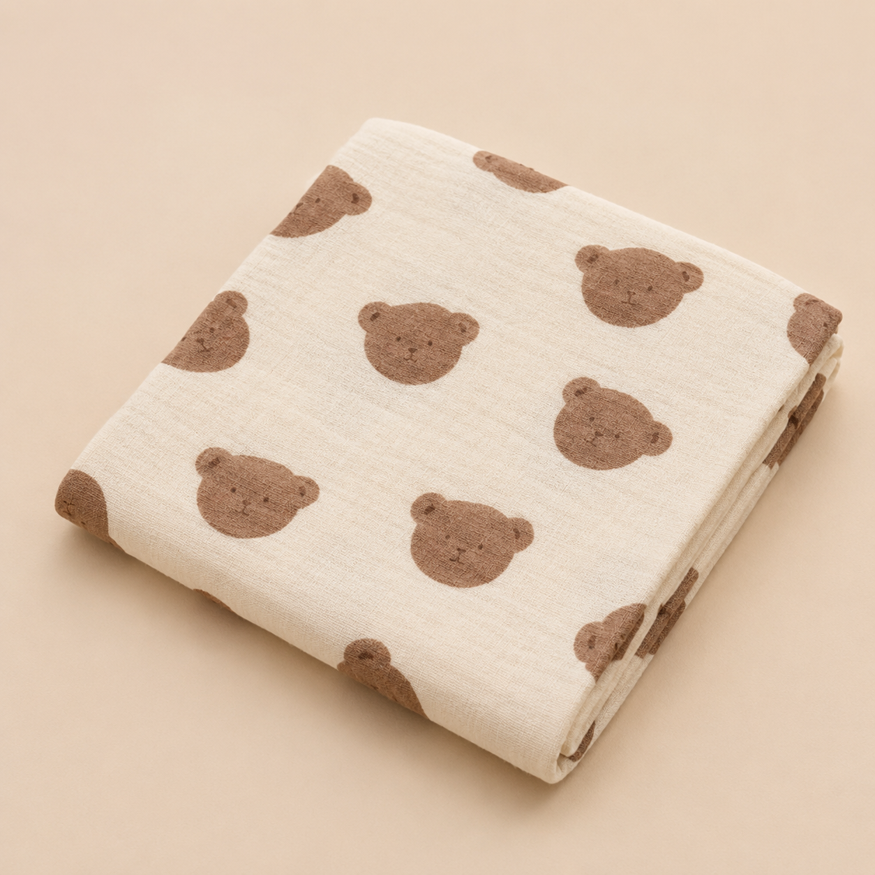 Muslin Baby Blanket – Cotton Swaddle Wrap, Newborn Receiving Blanket, Nursery Bedding