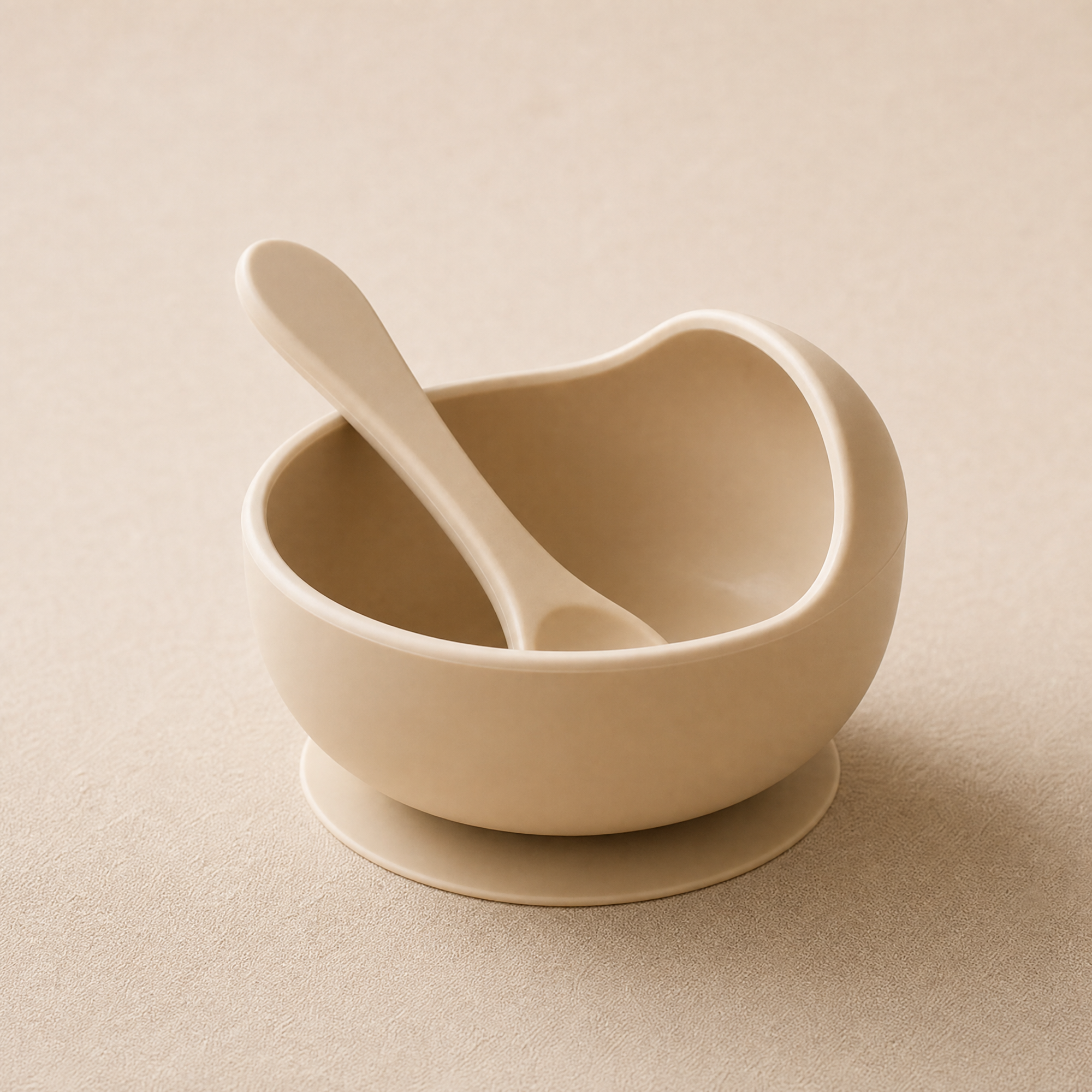 Silicone Suction Bowl and Spoon Set – Baby Weaning Feeding Tableware