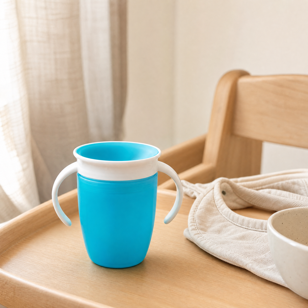 360 Baby Sippy Cup – Leakproof Double Handle Toddler Training Drinking Cup