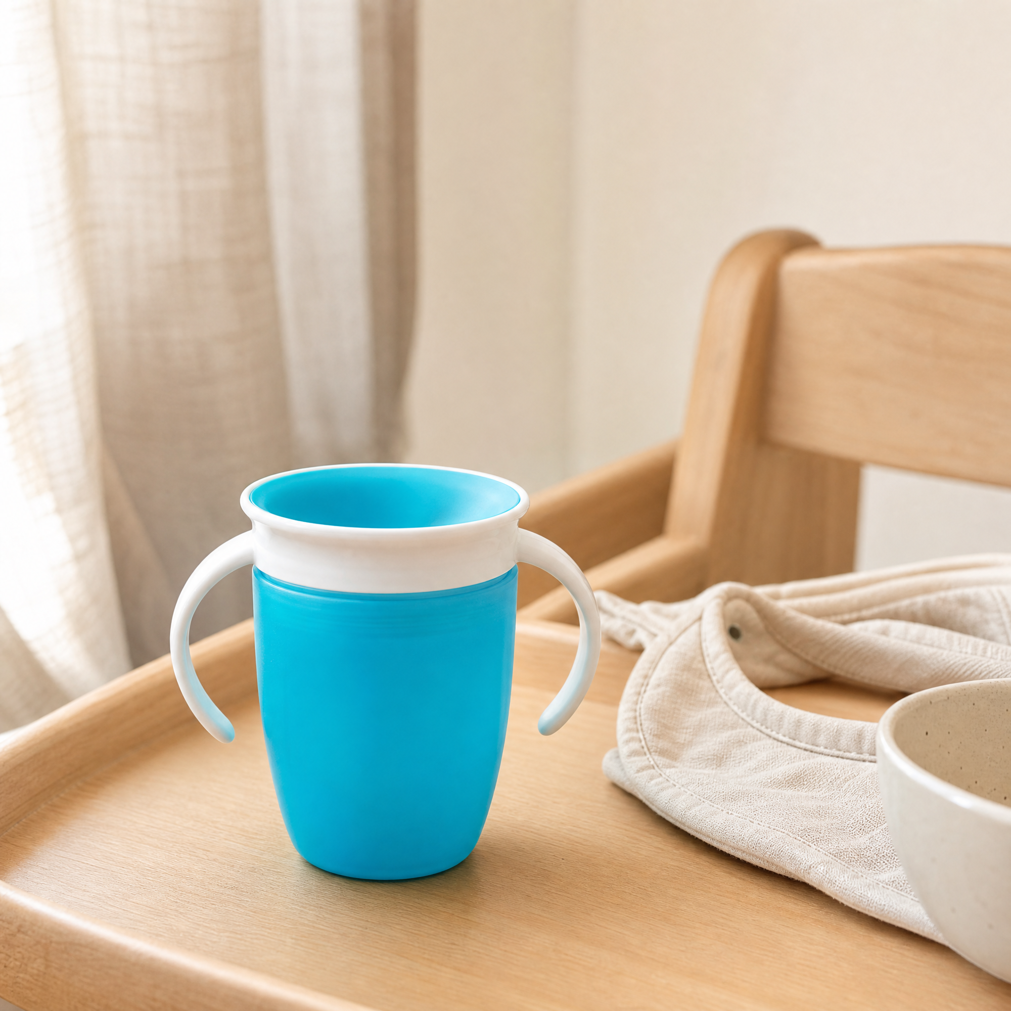 360 Baby Sippy Cup – Leakproof Double Handle Toddler Training Drinking Cup