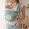 Baby Wrap Sling – Cotton Newborn Carrier, Nursing Cover, Breathable Mesh, 0–36 Months