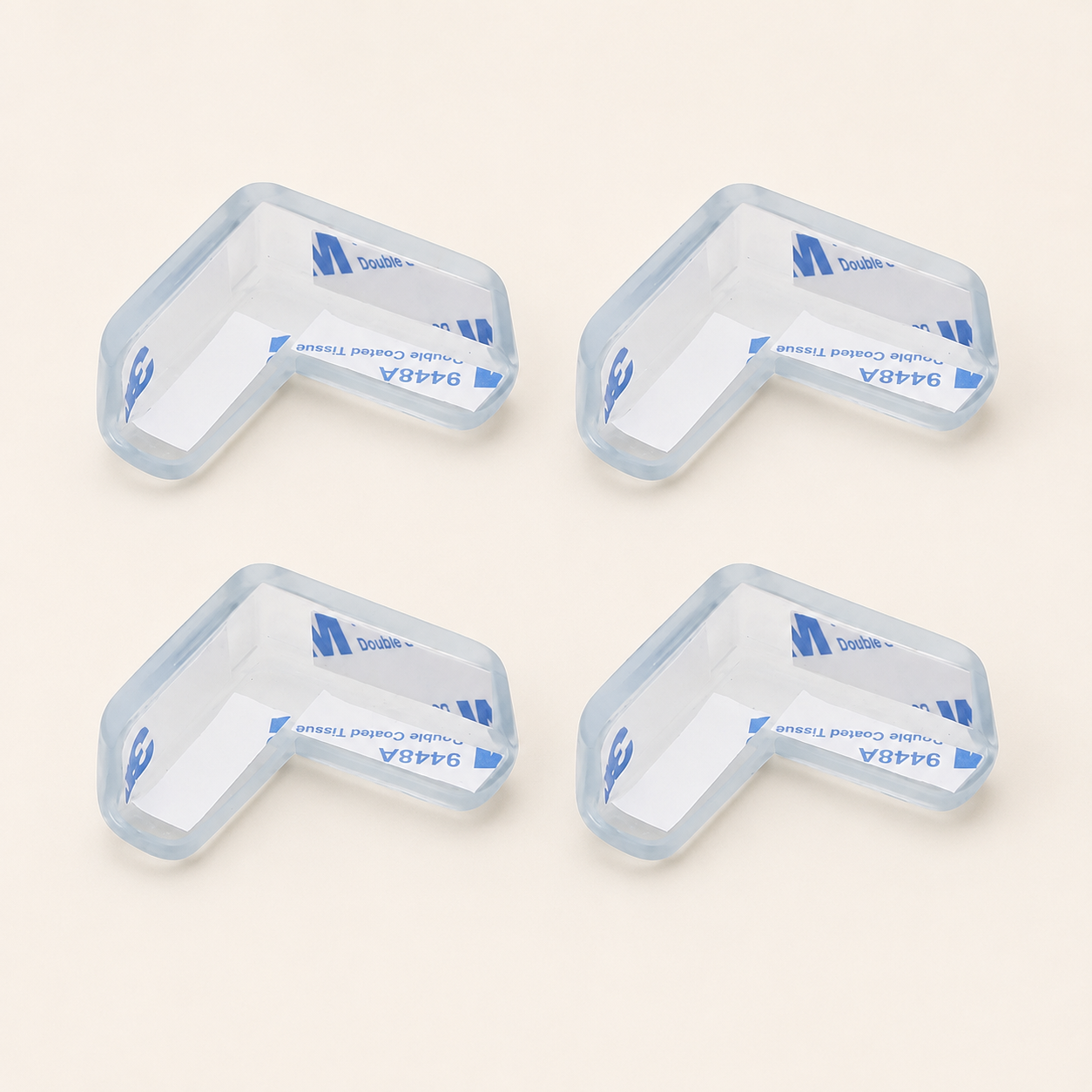 Clear Corner Protectors for Baby Safety – Transparent Furniture Edge Guards with Adhesive for Childproofing Tables