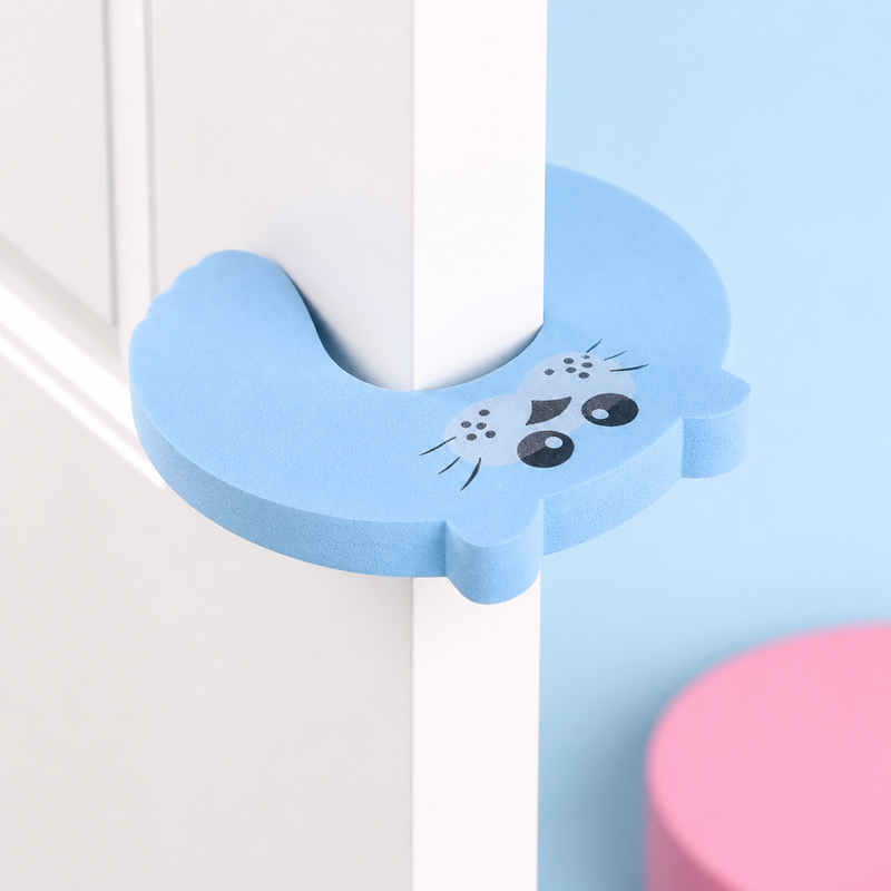 Baby Door Finger Guard – Animal Door Stopper, Anti Pinch Protector for Cabinet Doors and Childproofing