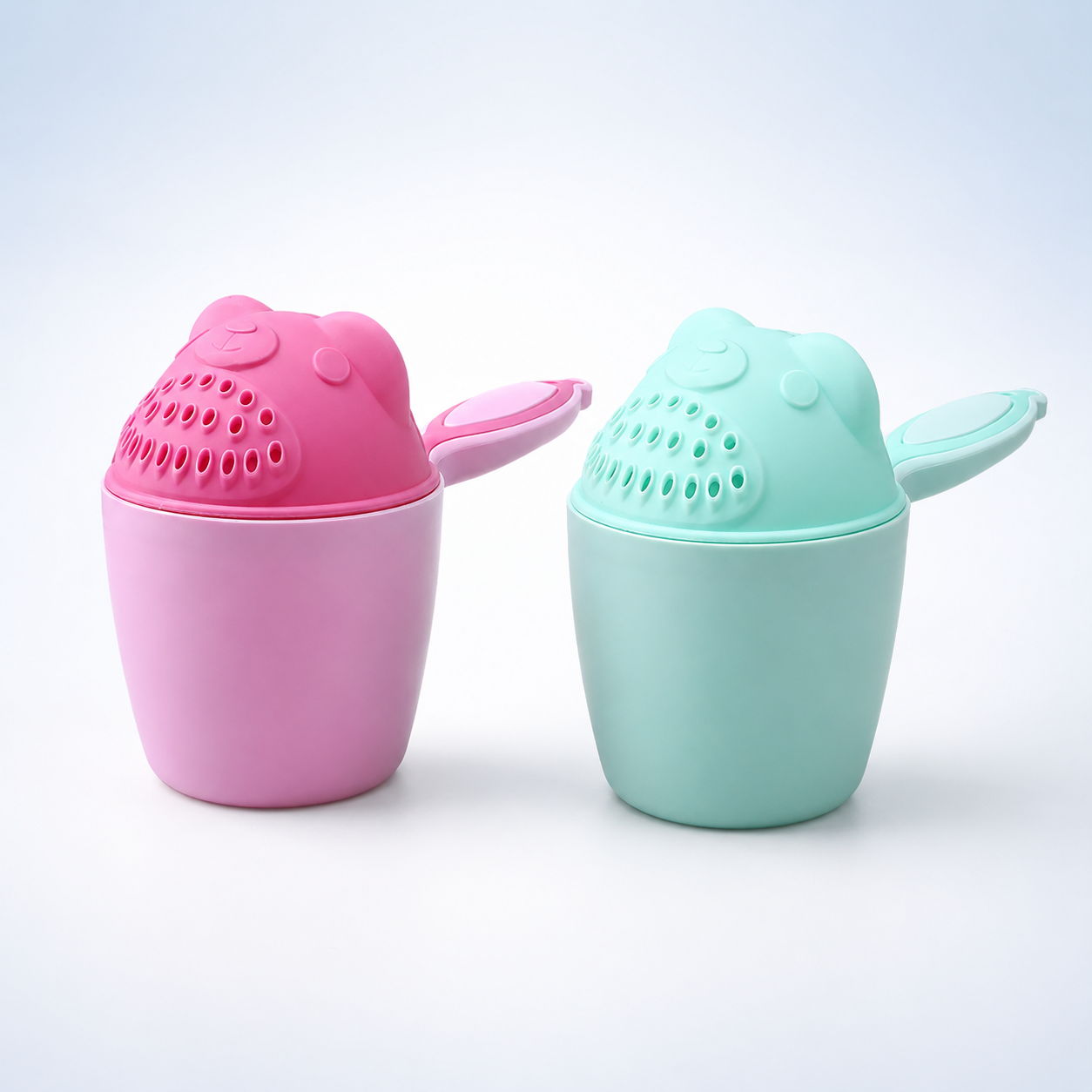 Baby Bath Rinse Cup – Soft Rim Shampoo Rinser, Toddler Hair Wash Tool, Calm Bath