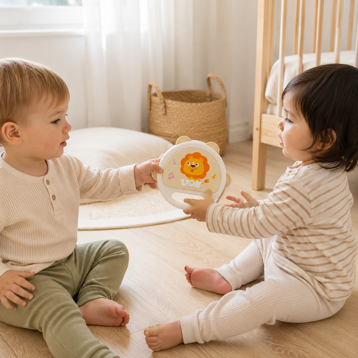 Baby Tambourine  Handheld Musical Instrument for Infants and Toddlers