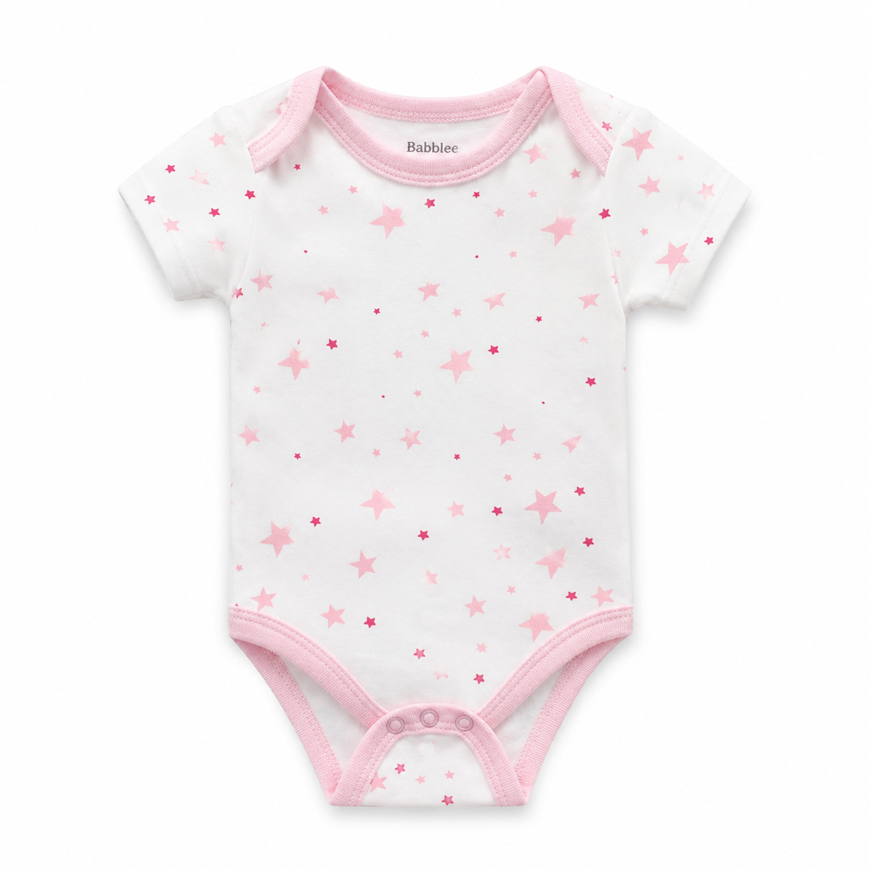 Baby Bodysuit Set – 5 Pack Cotton Short Sleeve Onesies for Newborn to 12M