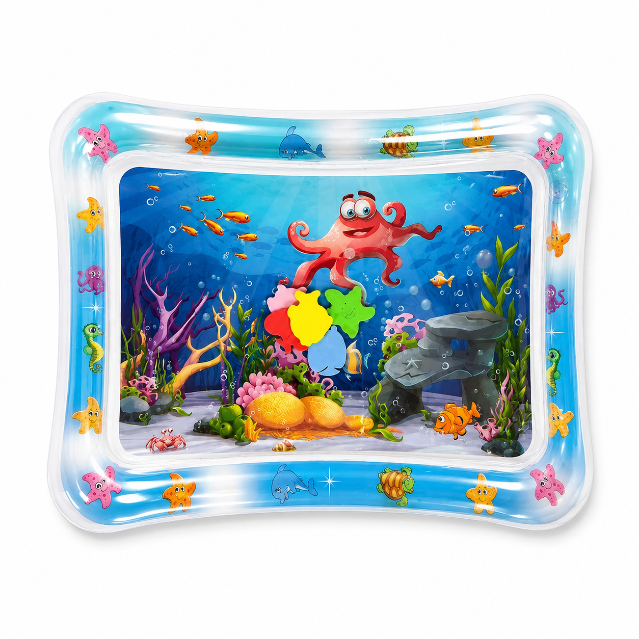 Baby Water Play Mat – Inflatable Tummy Time Pad for Sensory Development