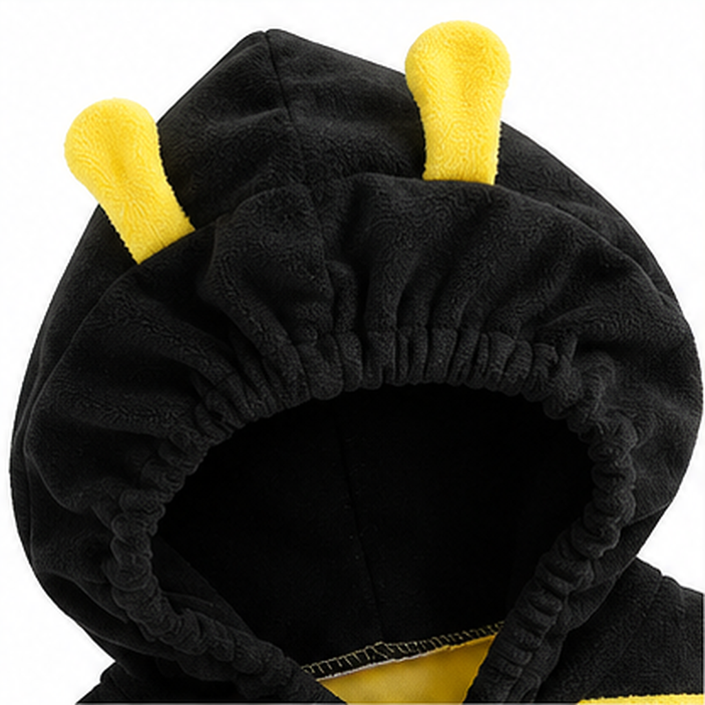 Baby Bee Costume – Hooded Striped Romper with Long Socks, 0-24 Months