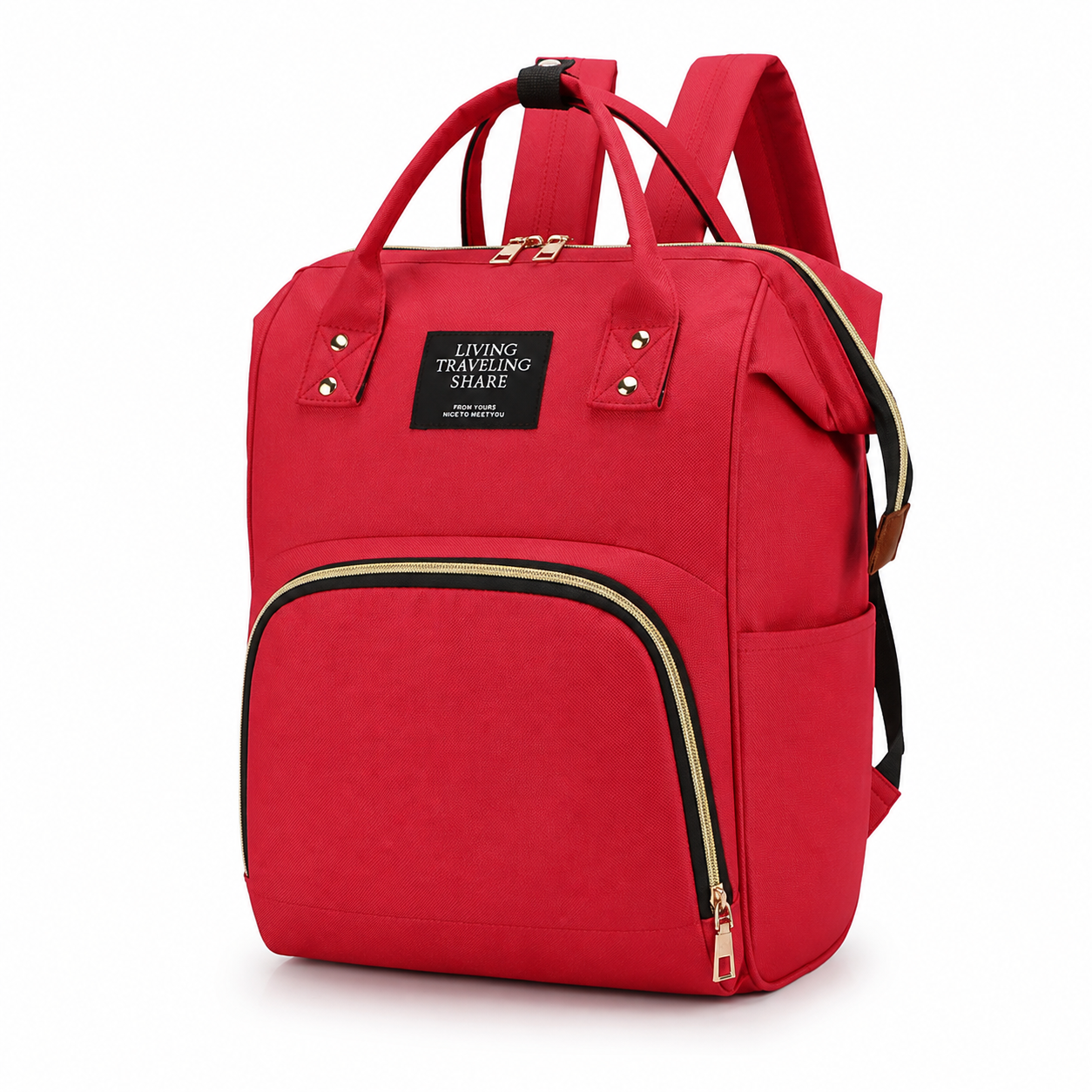 Baby Changing Backpack – Wide Opening, Wipe-Clean Lining, Unisex Nappy Bag with Bottle Holder