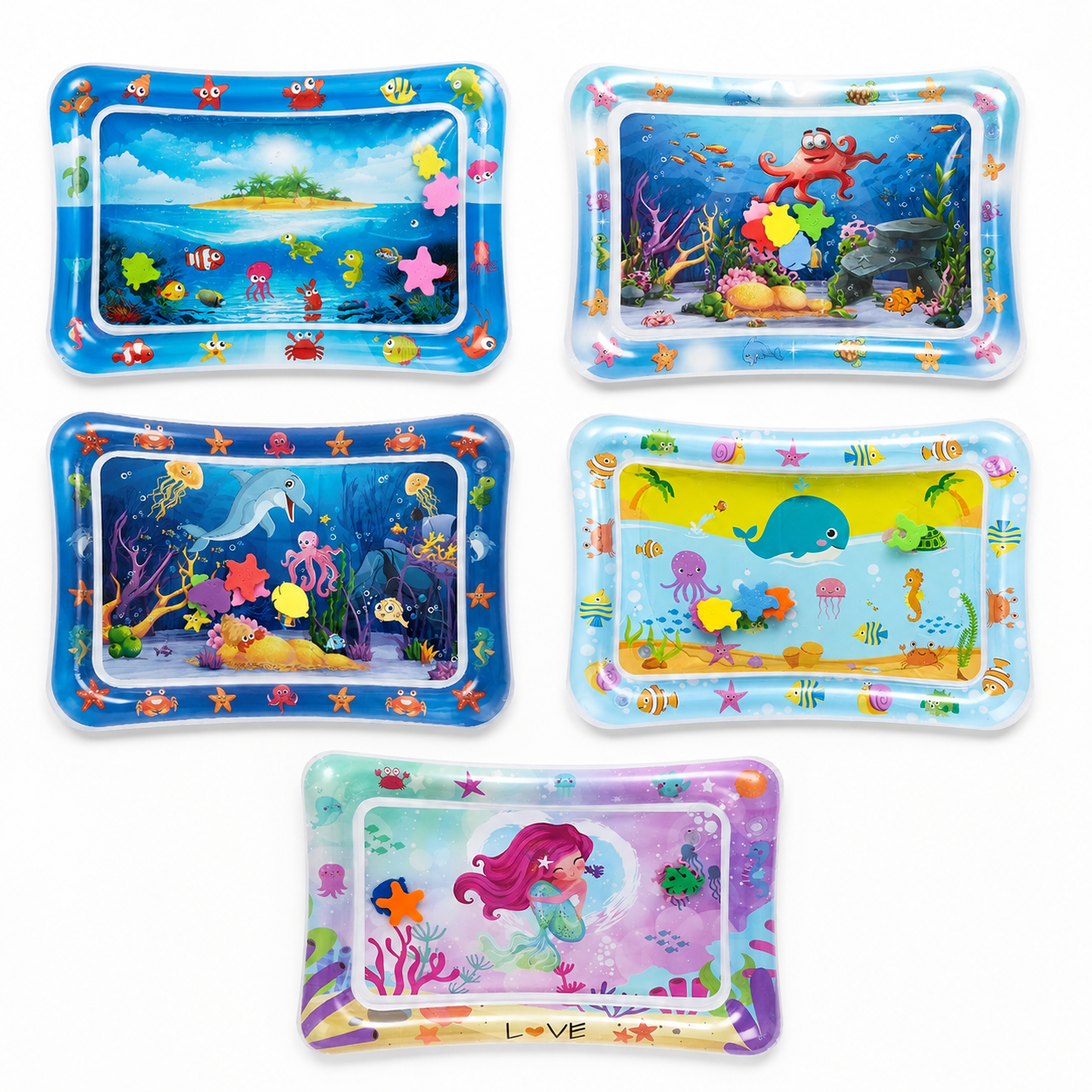 Baby Water Play Mat – Inflatable Tummy Time Pad for Sensory Development