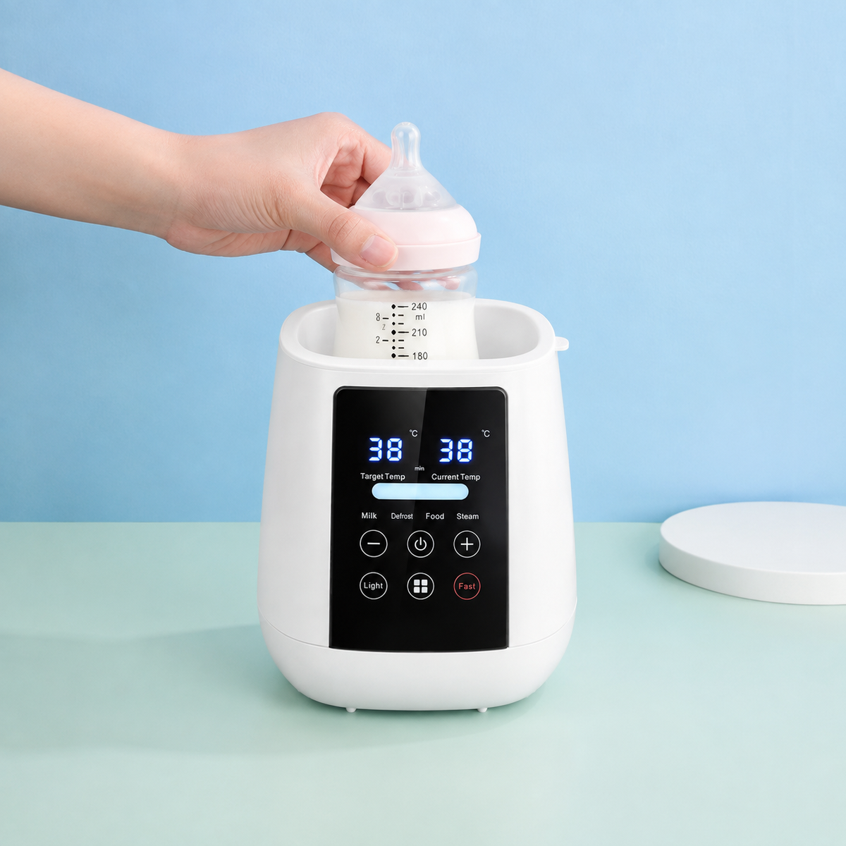 Baby Bottle Warmer – 6-in-1 Electric Sterilizer with LCD Temperature Control for Breast Milk