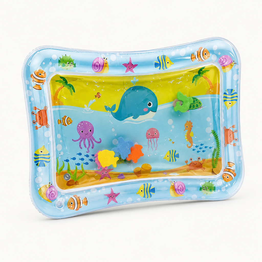 Baby Water Play Mat – Inflatable Tummy Time Pad for Sensory Development