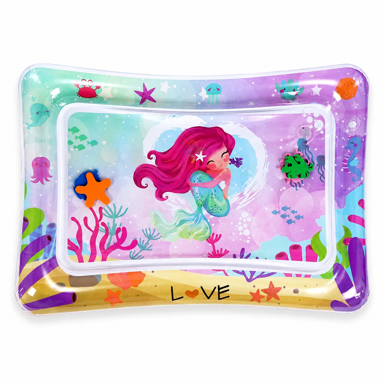 Baby Water Play Mat – Inflatable Tummy Time Pad for Sensory Development