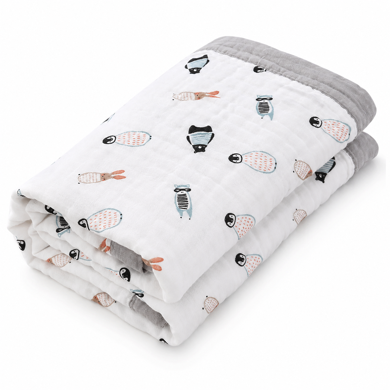 Baby Cotton Gauze Blanket – 6 Layer Soft Swaddle Wrap, Breathable Infant Bath Towel