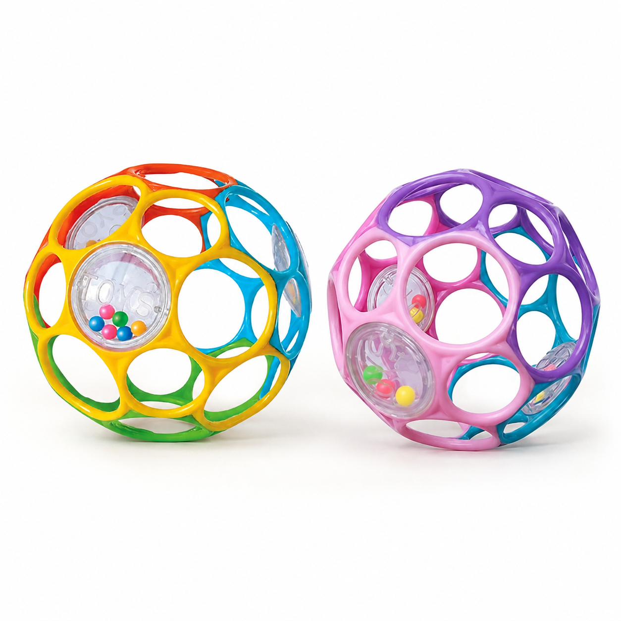 Baby Grasping Ball Rattle – Sensory Teether Toy for Early Development 0-6 Months
