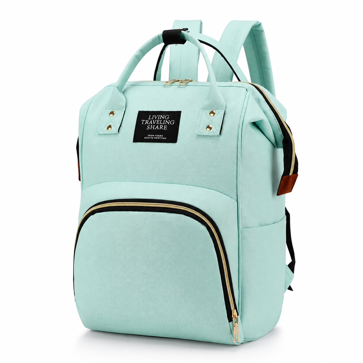 Baby Changing Backpack – Wide Opening, Wipe-Clean Lining, Unisex Nappy Bag with Bottle Holder